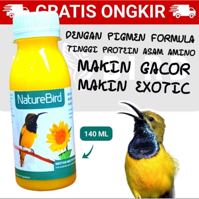 NATUREBIRD NEKTAR KOLIBRI KONIN SOGON NATURE BIRD NEKTAR PENGGACOR SOGON 140ml