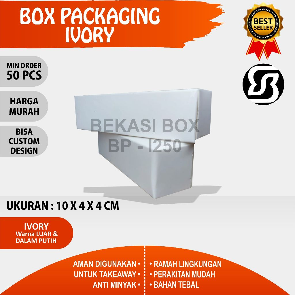 

Box Packaging Ivory 10x4x4 cm