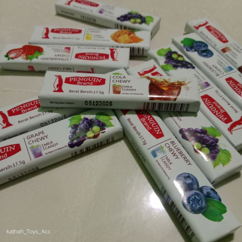 

10pcs tofee milk candy permen rasa buah