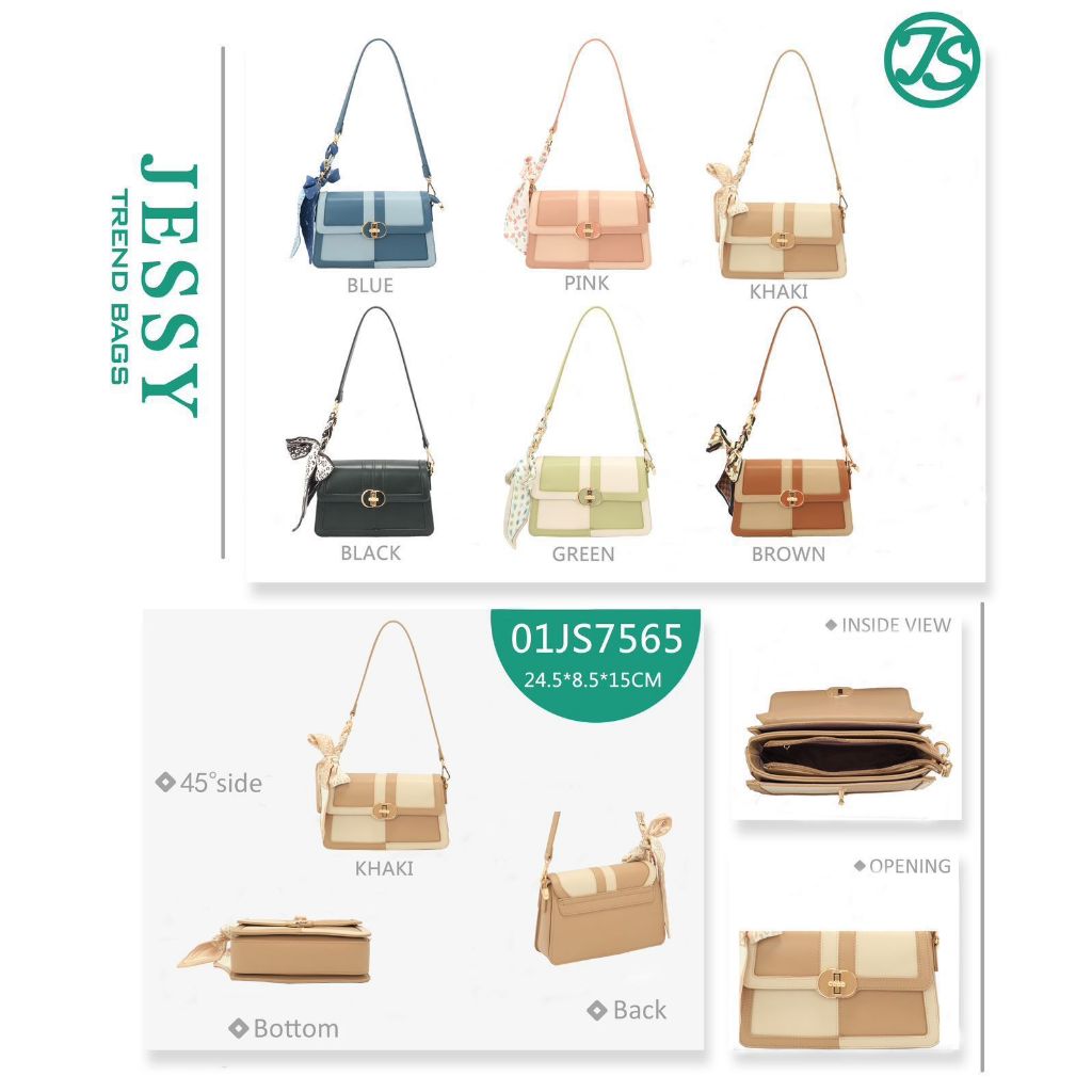 JessyBag Tas Wanita Import Original Handbag Kokoh SlingBag 7565