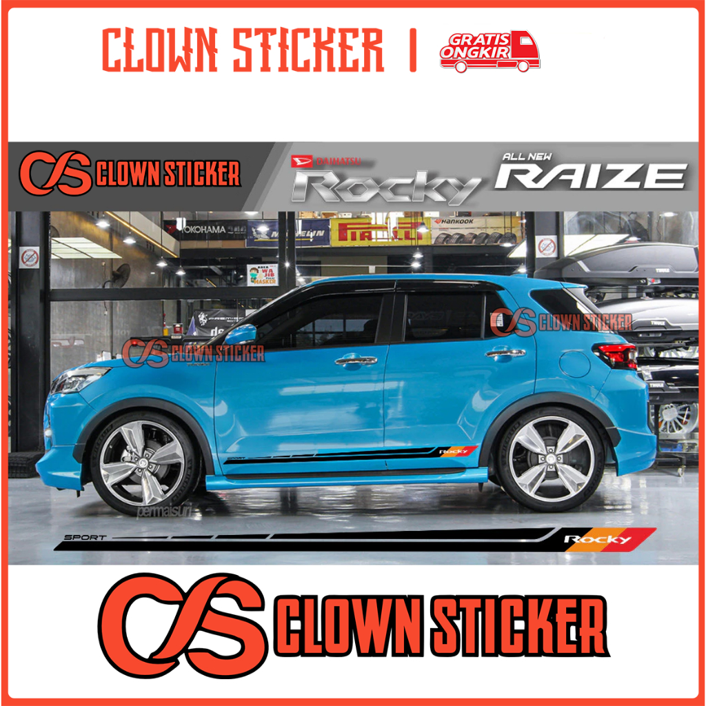 Clown STICKER TOYOTA RAIZE DAIHATSU ROCKY CUTTING STICKER RAIZE ROCKY