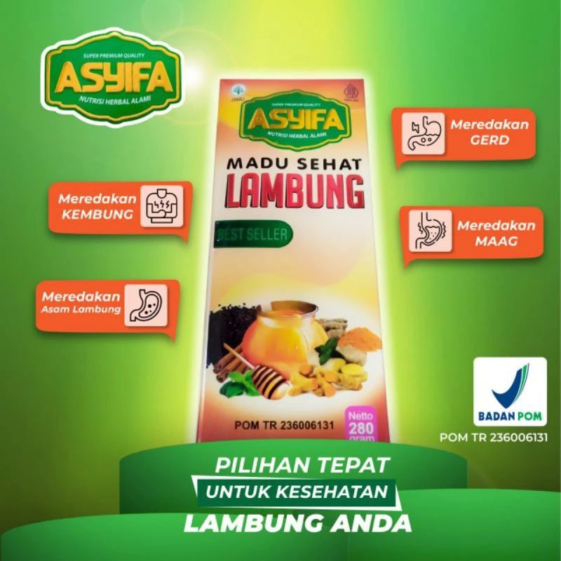 

Madu Sehat Lambung Asyifa 280g