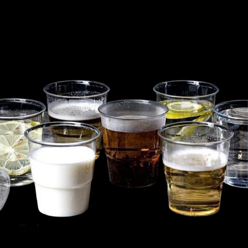 Gelas Plastik Bening 240ml / 150ml – Gelas Bening Kuat Untuk Es / Minuman Dingin