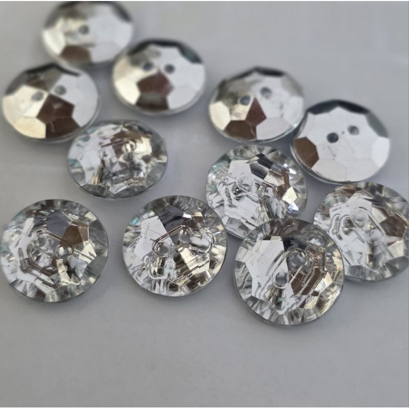 Kancing Baju  Gamis/Blazer  Kristal  Diy Bening Model Kaca RM 081 Bening