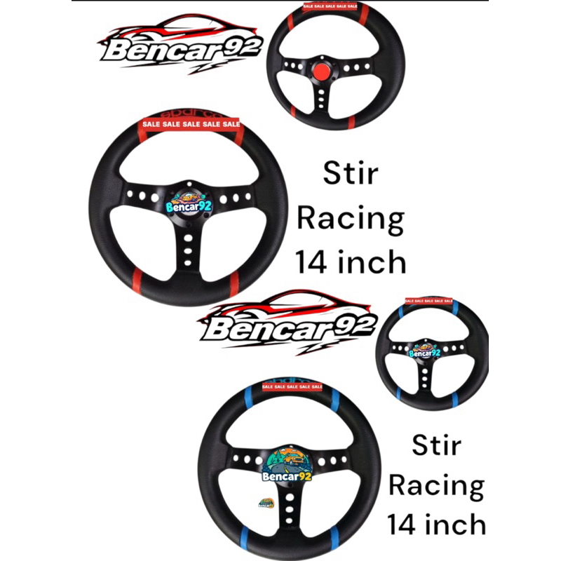 Stir Setir Racing Mobil Lokal Semi Celong 14 inch