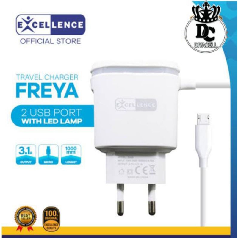 CHARGER EXCELLENCE FREYA LED MICRO USB