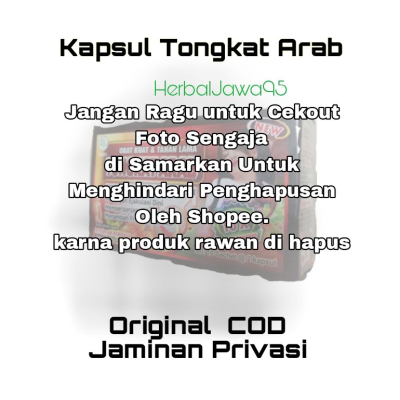 Kapsul Arab T/A Obat Kuat dan Tahan Lama Suplemen Pria Dewasa