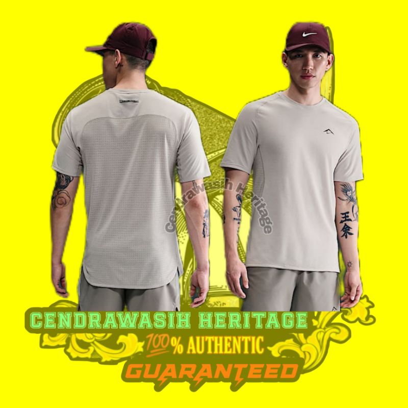 Nike Trail Solar Chase Dri Fit Adv Running Top College Grey 100% Authentic