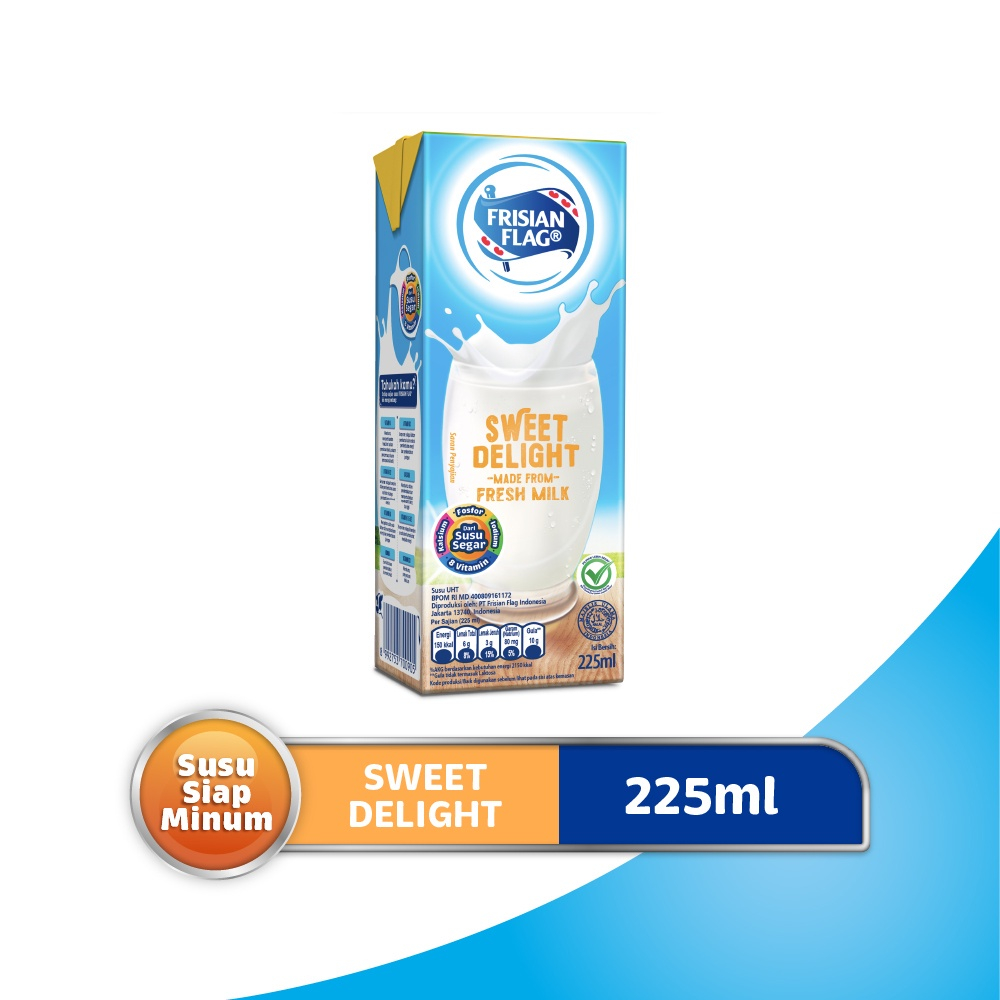 

FRISIAN FLAG SUSU CAIR UHT SWEET DELIGHT TPK 225mL