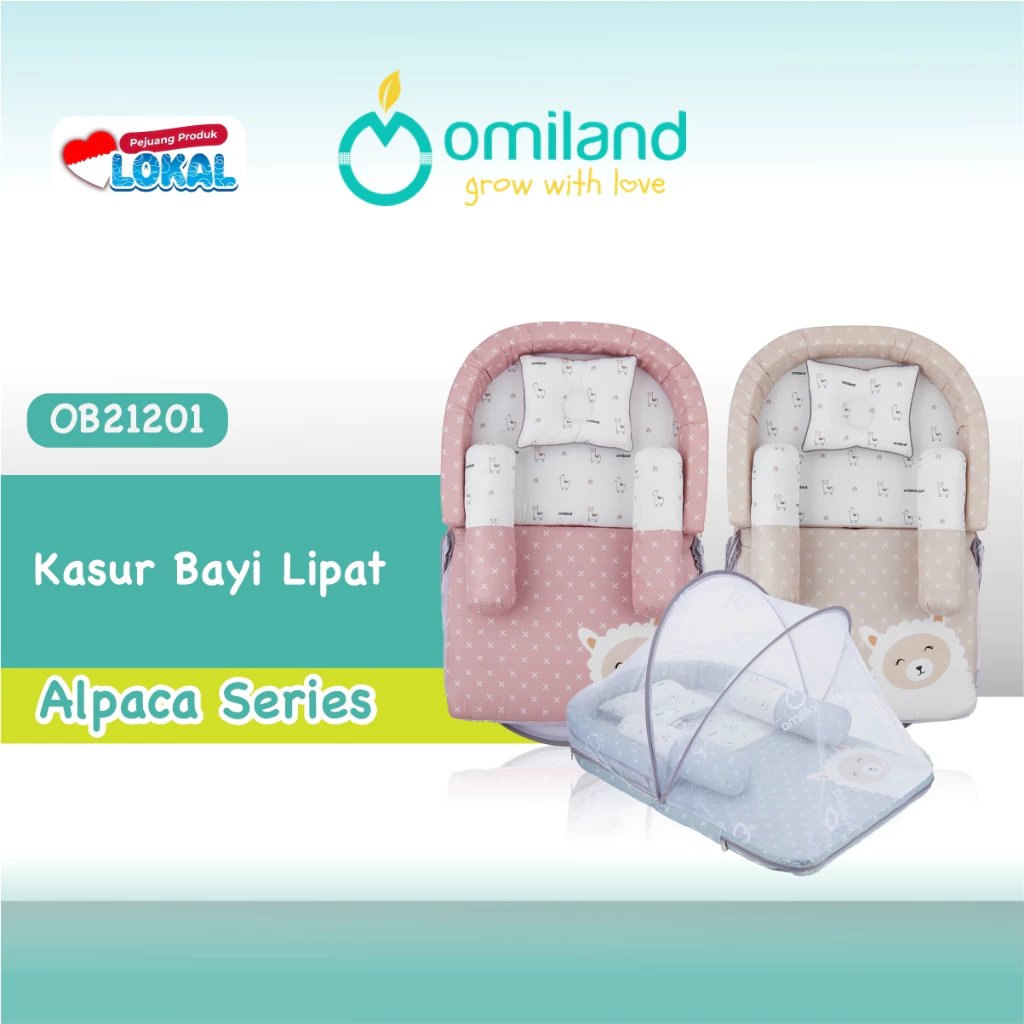 Omiland Kasur Bayi Lipat Alpaca Series