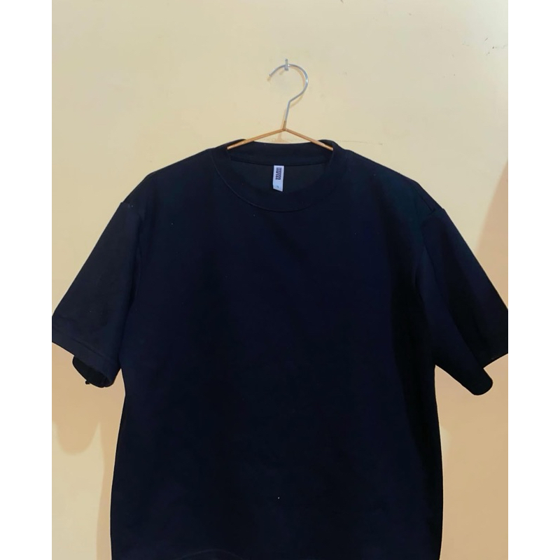 kaos oversize hitam polos