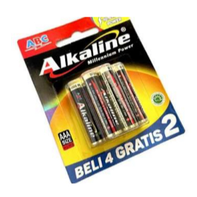 Baterai AAA Alkaline 6pcs per set dan 2 pcs per set