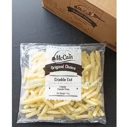 

Kentang Crinkle cut 1000 gr / kentang keriting (Merk Random)