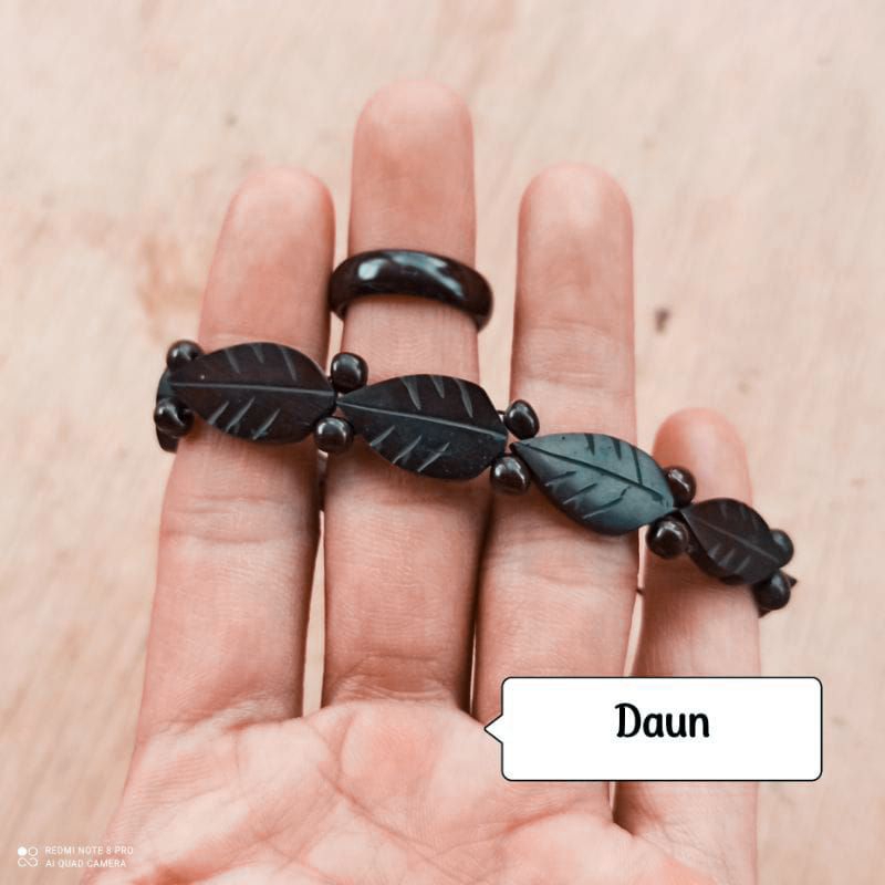 Gelang Kaokah Wanita Daun Pull & Cincin Kaokah Wanita Best Seller