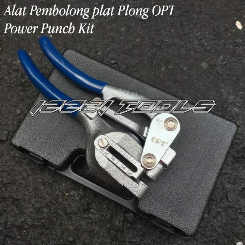 Pembolong Plat Merek OPT Power Punch Kit Plong Multifungsi Alat Pembolong Plat