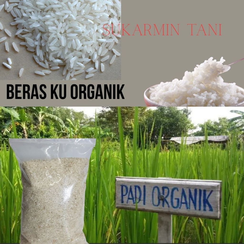 

Beras Organik 100% Pandan Wangi 1 Kg Kemasan Vacum sehat tanpa kimia