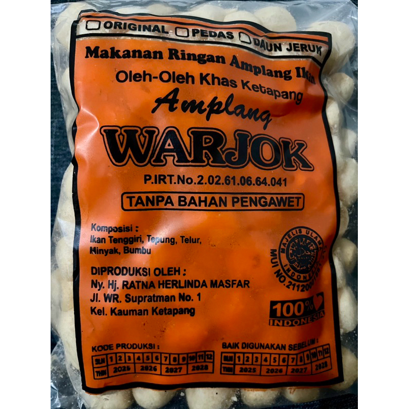 

Snack Amplang Ikan tenggiri khas ketapang kalimantan barat