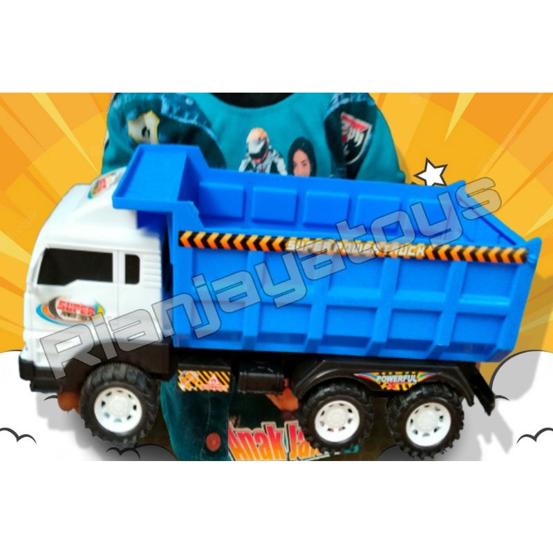 Mainan anak truk bak pasir besar - mainan mobil truk bak