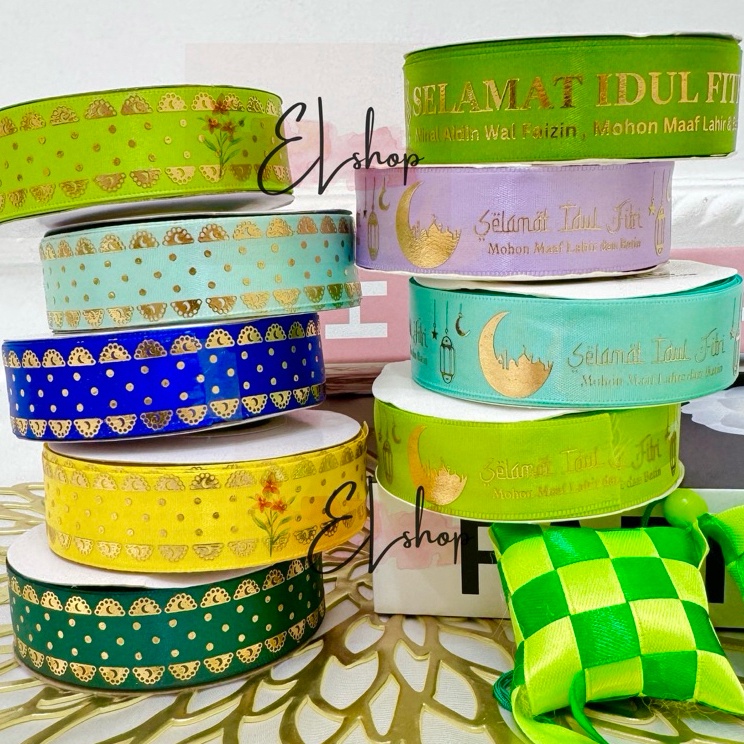

PITA ROLL SATIN 25 YARD PITA LEBARAN PITA EID MUBARAK PITA ISLAMI
