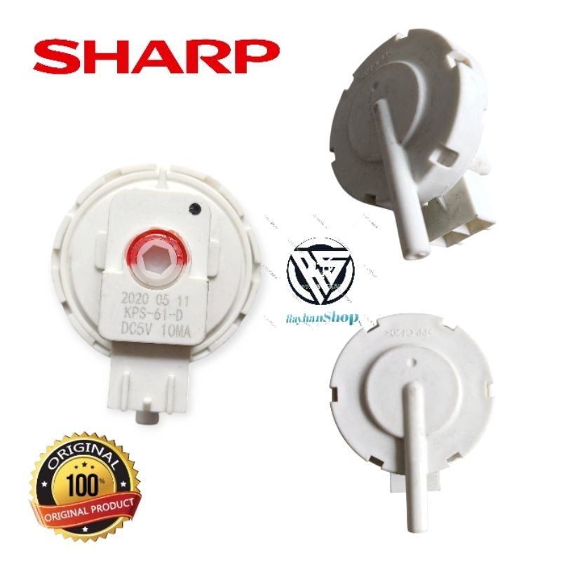 WATER LEVEL | Pressure Switch/ Sensor Air/ Otomatis Mesin Cuci 1 Tabung SHARP Original | 2 Kabel DC 