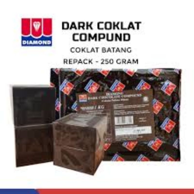 

Coklat Batang Diamond Dark Chocolate Compound DCC Berat <=250 Gr Halal