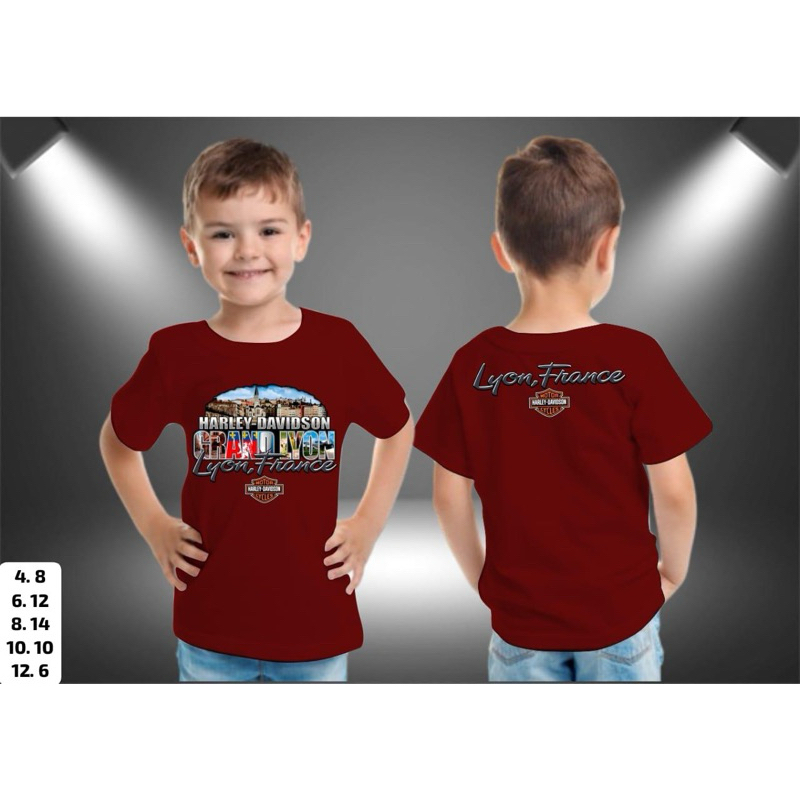 Kaos Anak Harley Davidson
