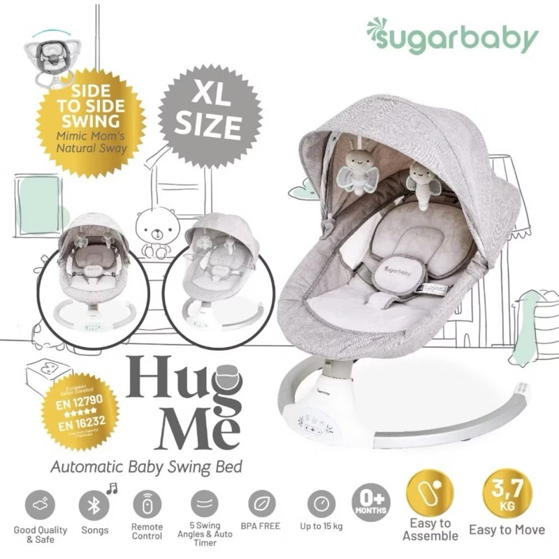 bouncer sugar baby hug me elektrik / preloved bouncer sugar baby