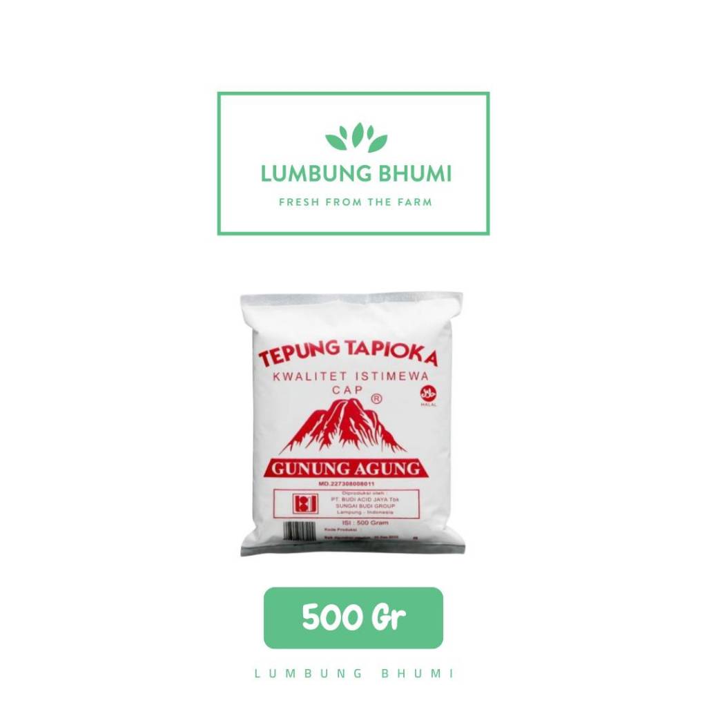 

GUNUNG AGUNG Tepung Tapioka 500 Gr 1 Pcs - Lumbung Bhumi