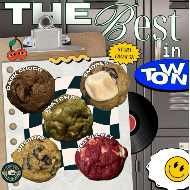 

Soft baked cookies premium fresh made by order