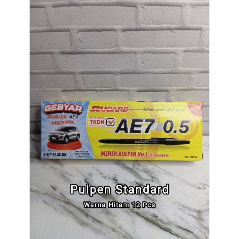 

PULPEN STANDARD WARNA HITAM ISI 12PCS GROSIR MURAH