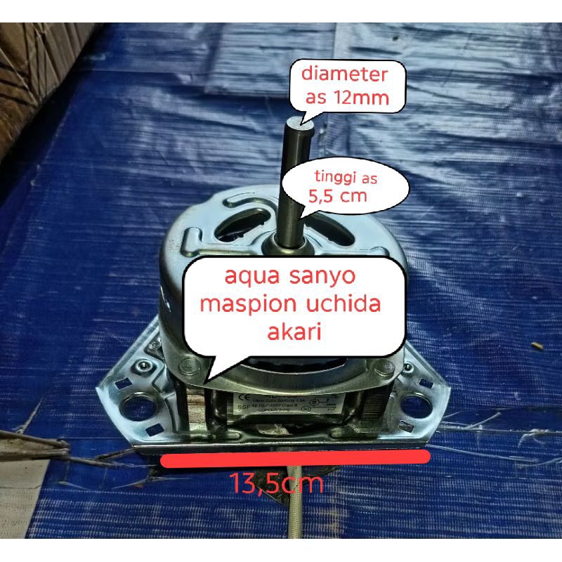 DINAMO PENCUCI (WASH) TEMBAGA SANYO/AQUA DINAMO MESIN CUCI AQUA SANYO MASPION DENPOO AKARI 2 TABUNG