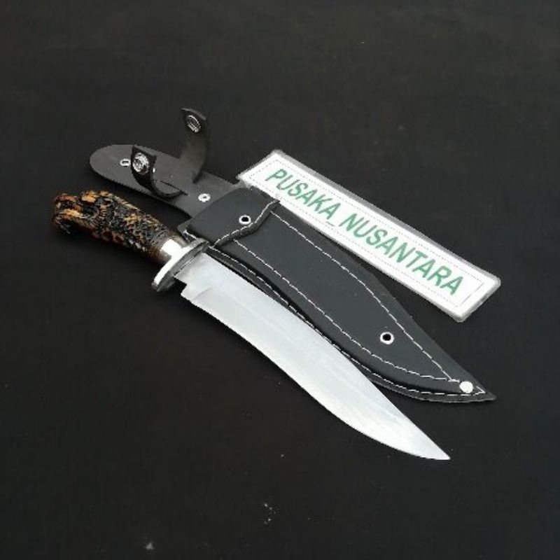 Pisau dapur pisau daging baja per motif ukiran naga resin