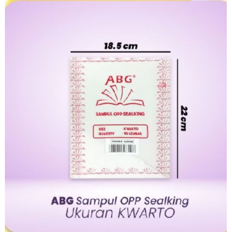 

Sampul Plastik Bening ABG Sampul OPP Sealking transparant buku SD