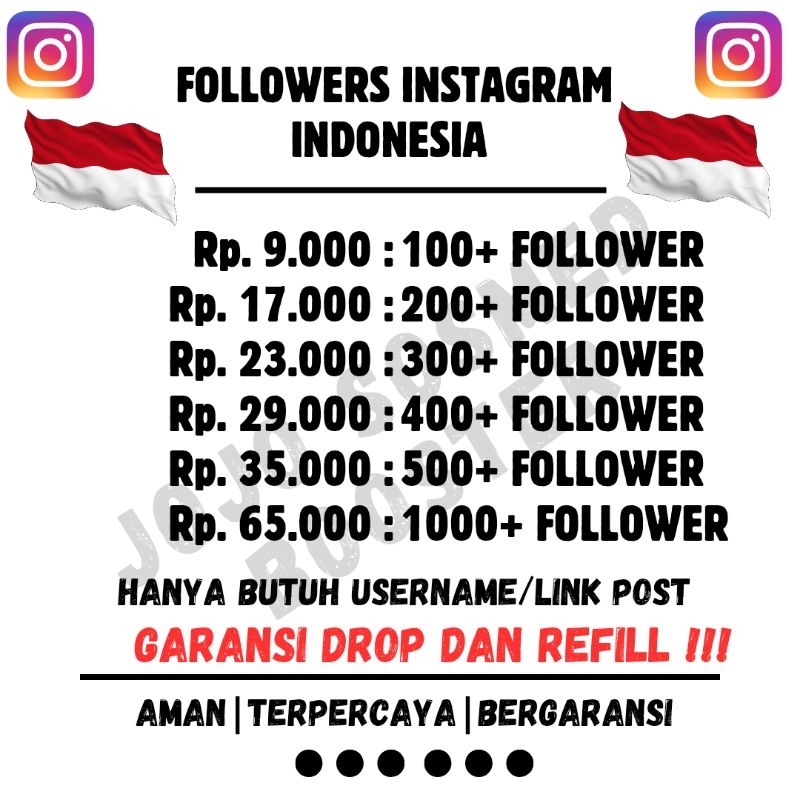 INSTAGRAM FOLLOWERS INDONESIA