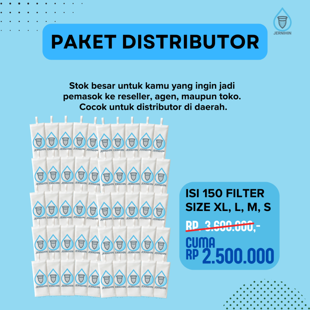LAGI DISKON PAKET DISTRIBUTOR Saringan Air kain Filter Air Kran Kain Penjernih Air Filter Air Kain