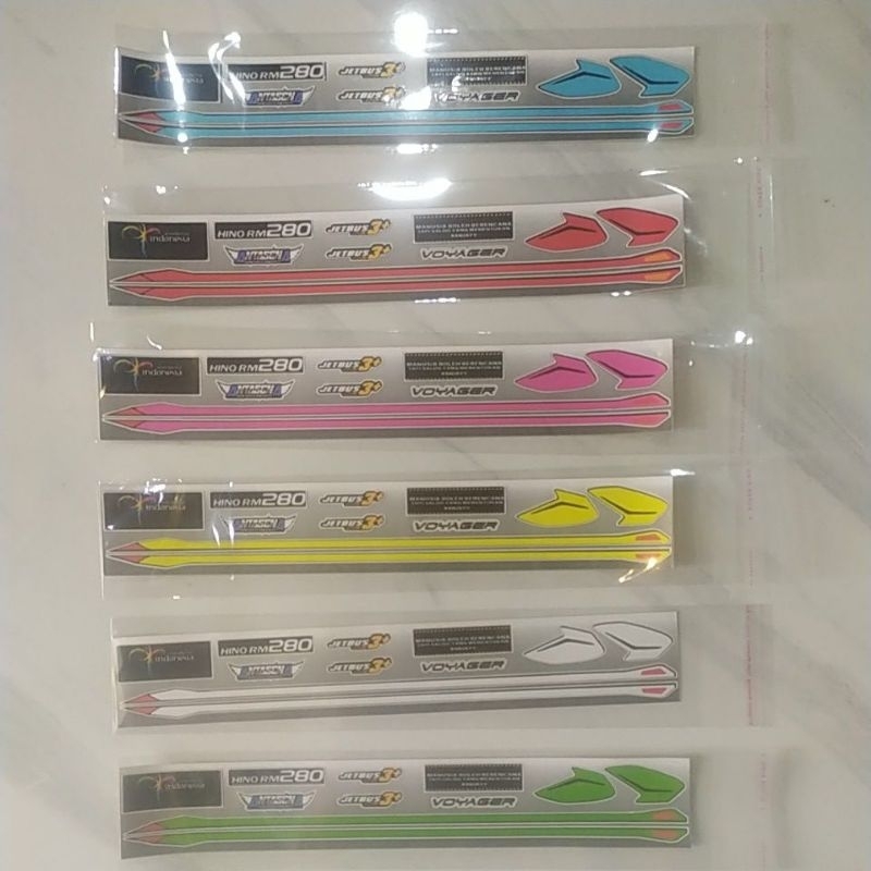 Stiker Selendang Miniatur Bus JB 3