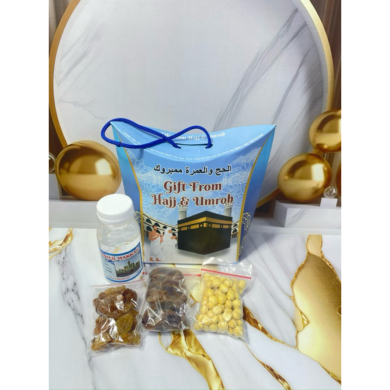 

Oleh oleh umroh/haji dengan Bentuk tas jinjing