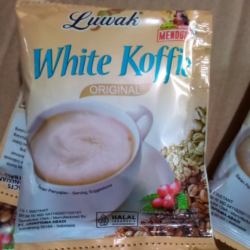 

LUWAK white koffie original 20gr kopi instan sachet isi 10/rcg