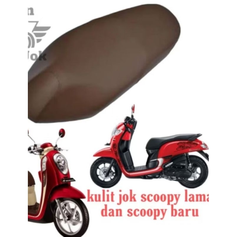 sarung jok motor scoopy original bahan kulit