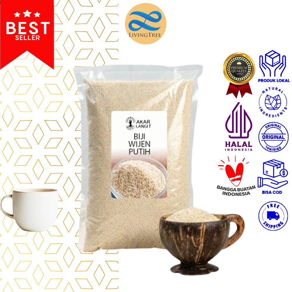 

Biji Wijen Putih 250gr White Sesame Seed Premium Akarlangit