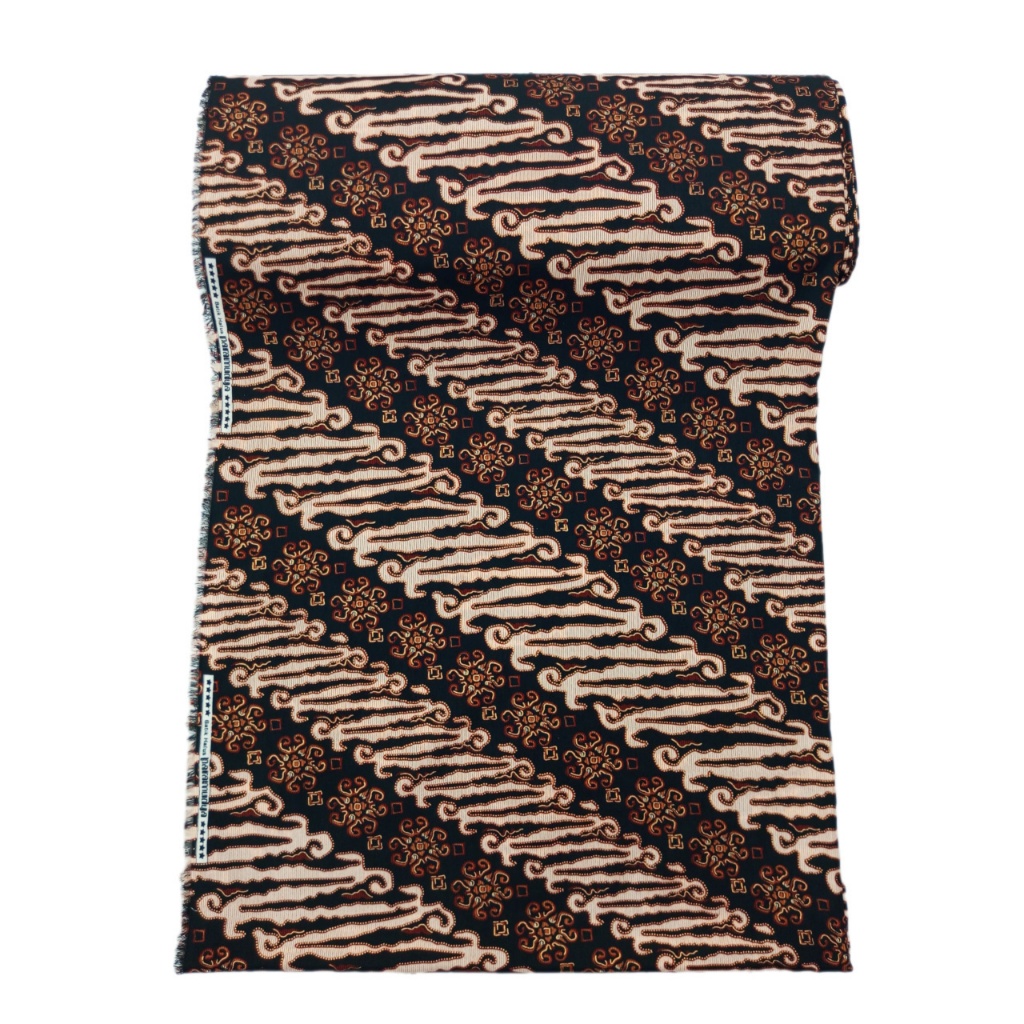 Bahan Batik Semi sutra Kemeja Pria dan wanita kain batik halus untuk seragam keluarga