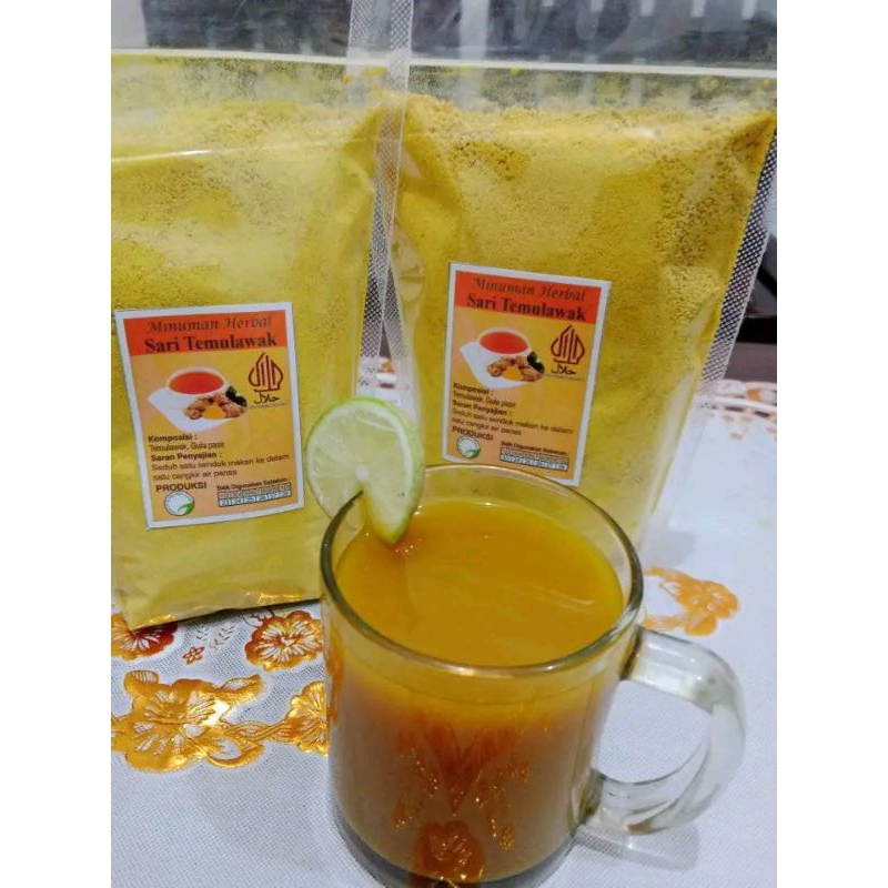 

temulawak instan plus gula 100gr/herbal temulawak bubuk instan kemasan ekonomis 100gr