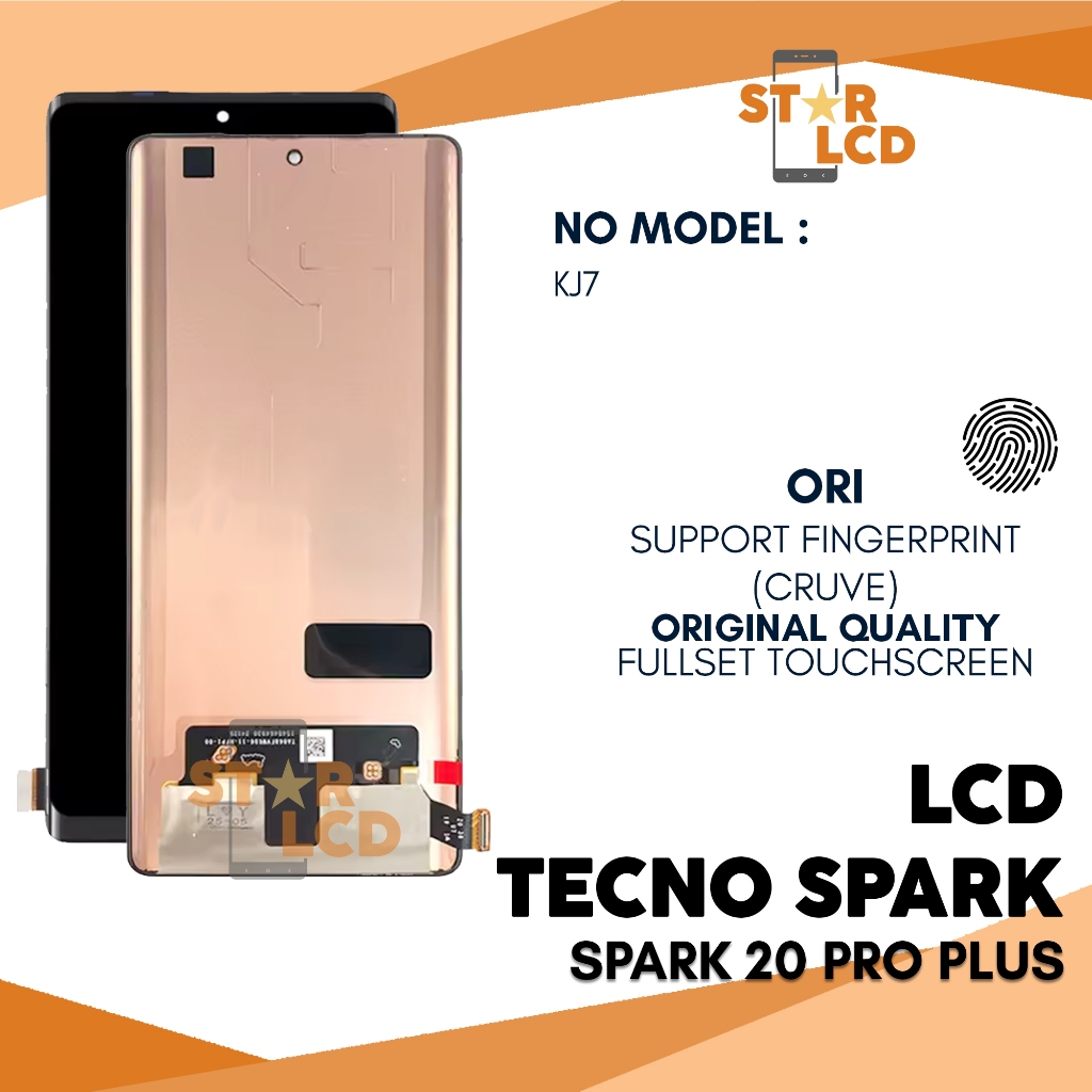 Grosir LCD Tecno Spark 20 Pro Plus - Fingerprint Fullset TouchScreen