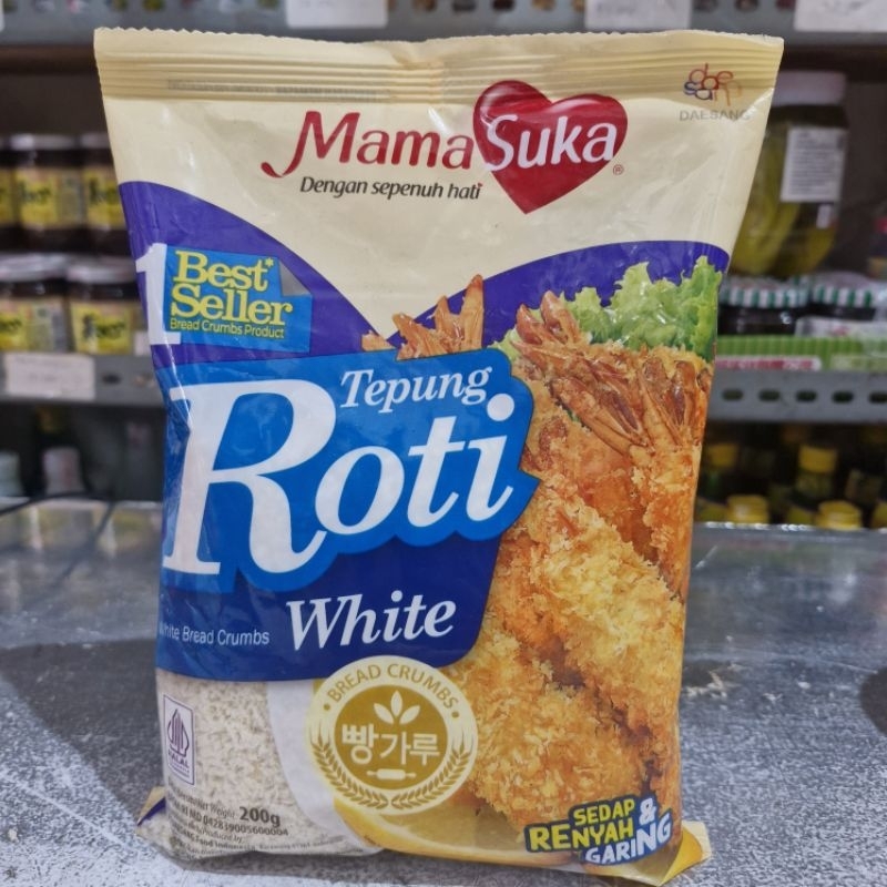 

Tepung Roti Putih Mama Suka / mamasuka White Bread Crumbs MamaSuka 200 gr