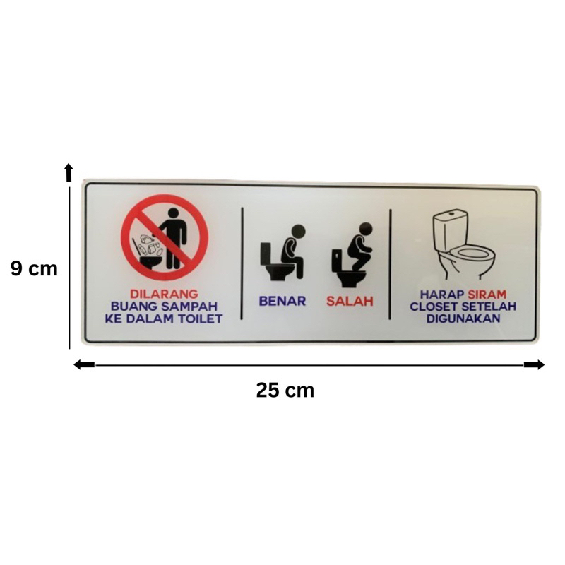 

Papan Akrilik Custom Uk 25x9 cm Tulis nama, Logo atau Desain Sendiri