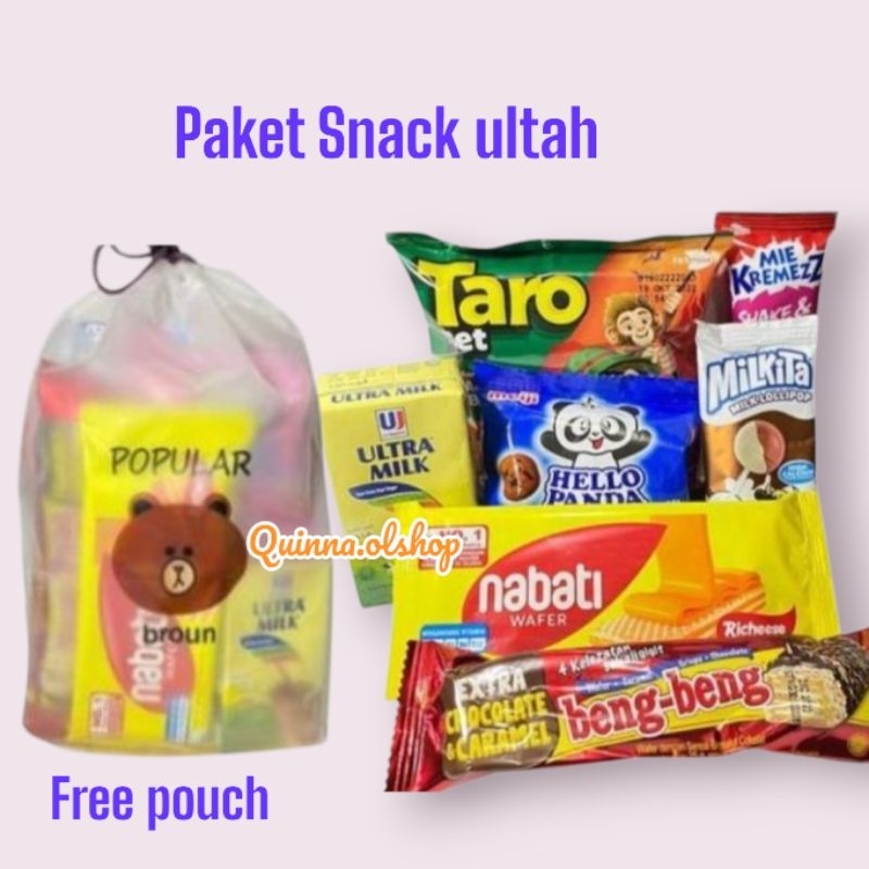 

Paket Snack ultah/bingkisan /hadiah.. free pouch