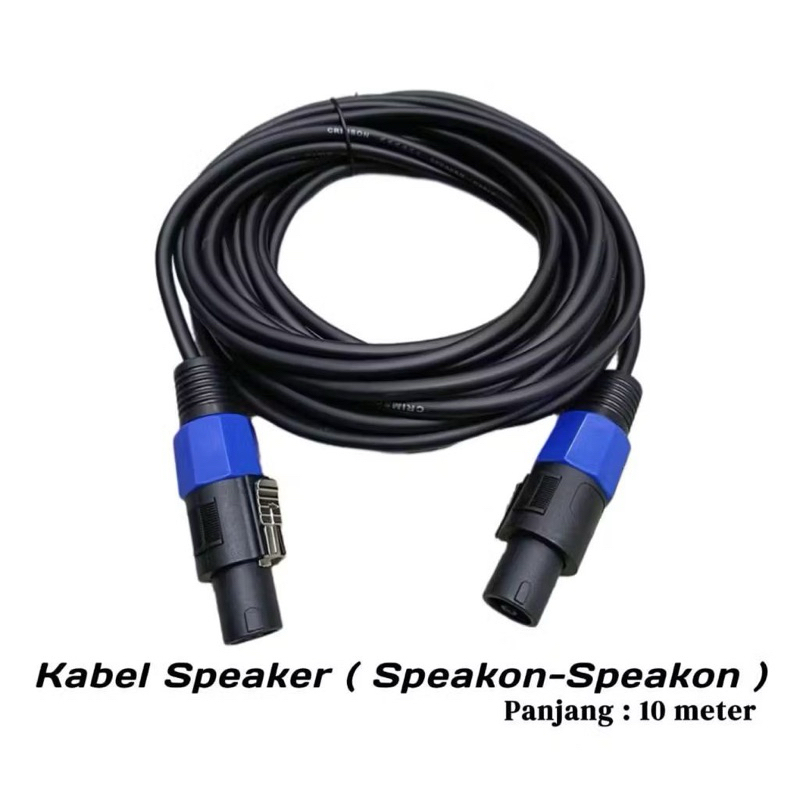 KABEL SPEAKER SPIKON TO SPIKON BERKUALITAS PANJANG 10 METER