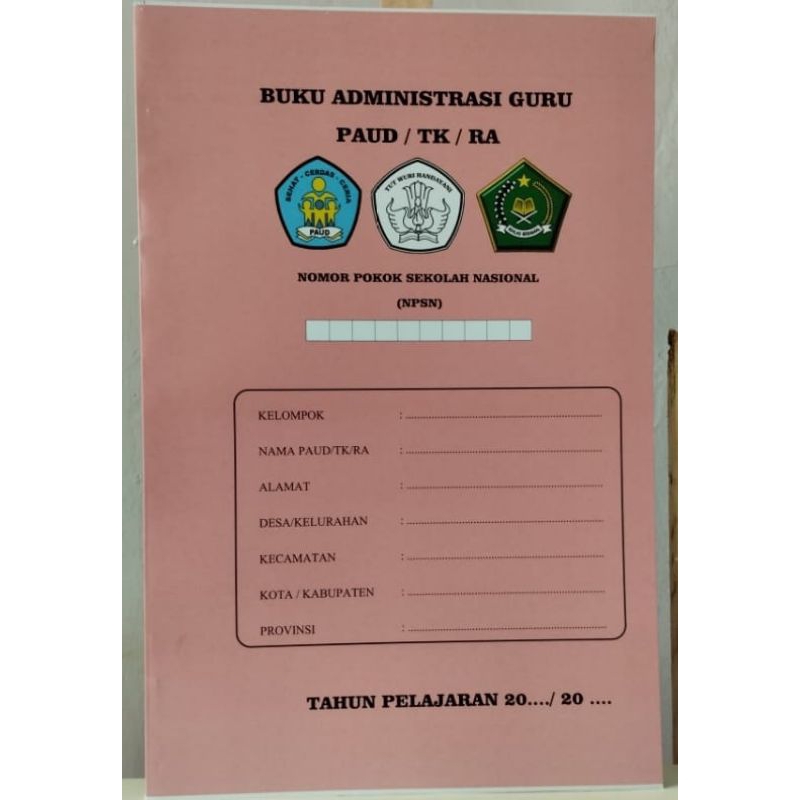 BUKU ADMINISTRASI GURU PAUD TK RA - RASELLA MANDIRI