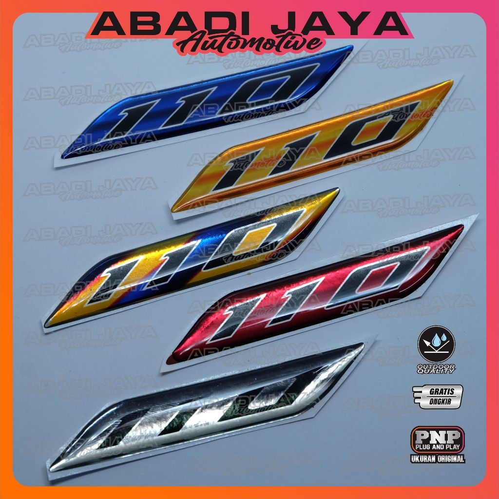 Emblem Timbul 110 Vario Vinyl Berkualitas