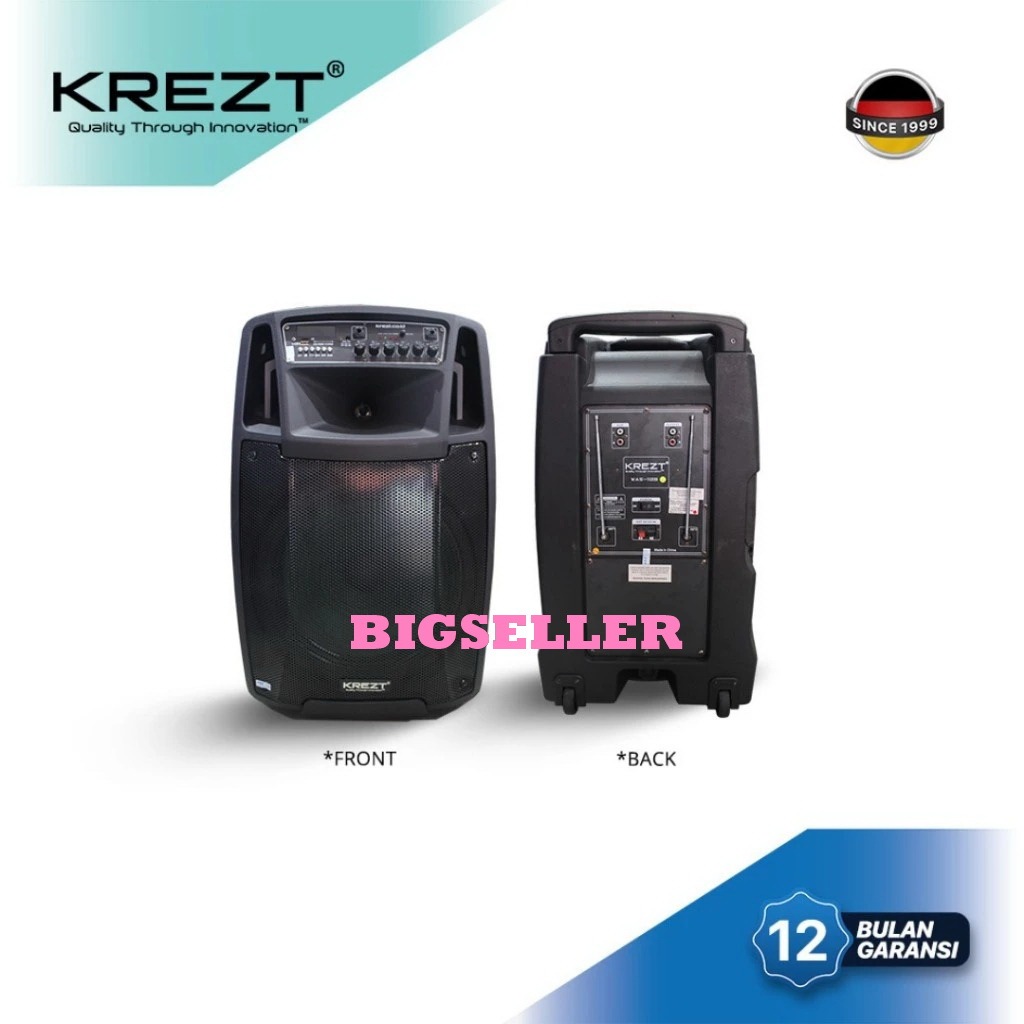 SPEAKER PORTABEL WIRELESS MEETING KREZT 112B SPEAKER KREZT WAS 112 B SPEAKER ORIGINAL KREZT WAS112B 